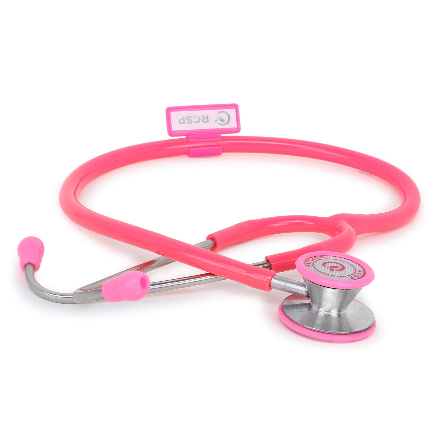 RCSP Dual Head Stethoscope cardiology for Doctors and medical student pediatric and Adult stethoscope (PINK)