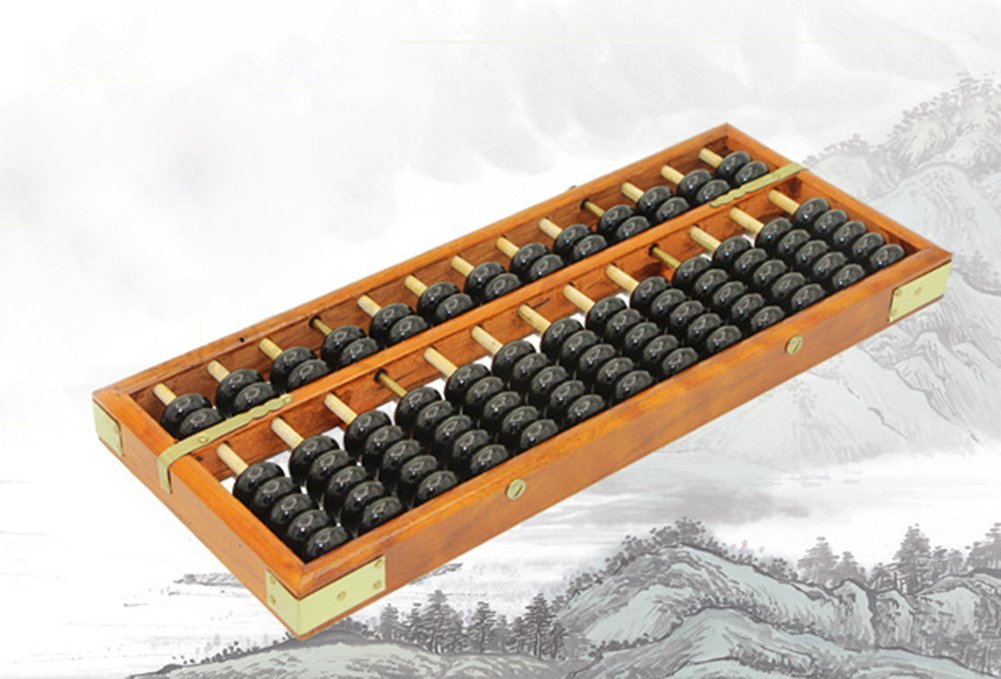 Boulier vintage en bois - Abaque pour les enfants - Mathématiques - Jouet éducatif - Outils d'apprentissage - HugeStore