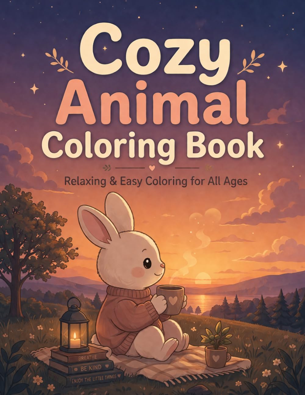 Cozy Animal Coloring Book: Relaxing & Easy Coloring for All Ages