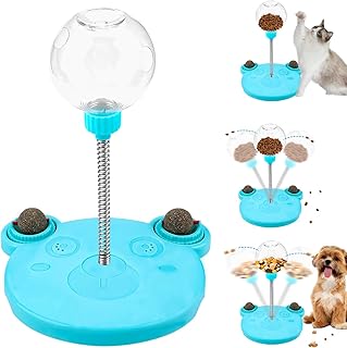 Pipihome Wiggling Dog Cat Treat Toy with Food Ball, Interactive Cat Toy, Intelligence Toy, Interactive Play Ball for Small Dogs, Cat Feeder Toy product image