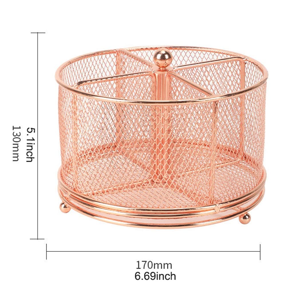 Stifthalter für den Schreibtisch, Bleistift- und Stifthalter mit 4 Fächern, 360-Grad-Spinn-Desktop-Organizer