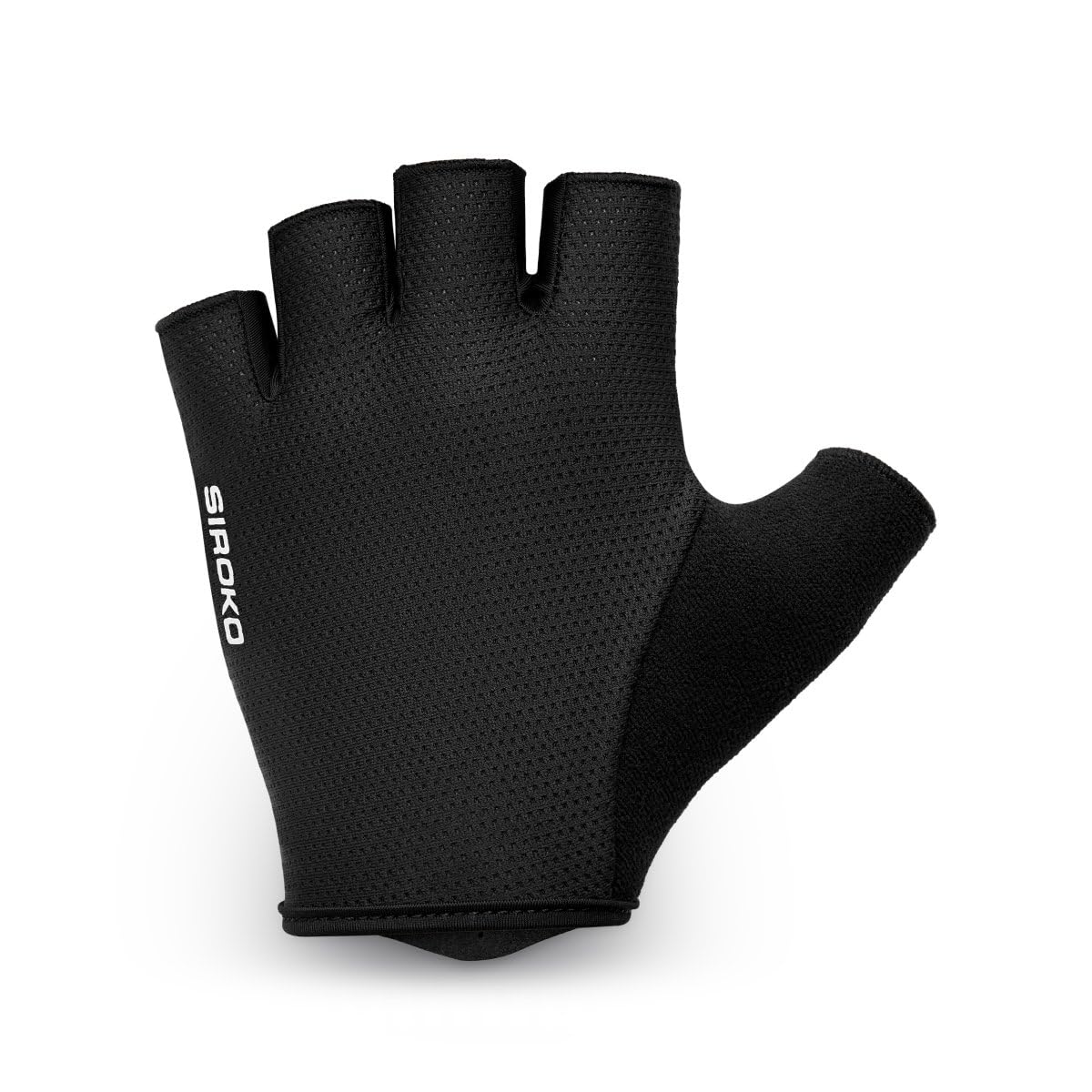 SIROKO Guantes Cortos de Ciclismo niños K-Core Beartooth Black Negro