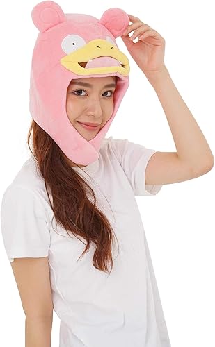Miniatura 5 de SAZAC Gorro Kigurumi de Slowpoke acogedor y cálido con solapas para las orejas, gorro de Pokémon para adultos, sombrero lujoso para Halloween y