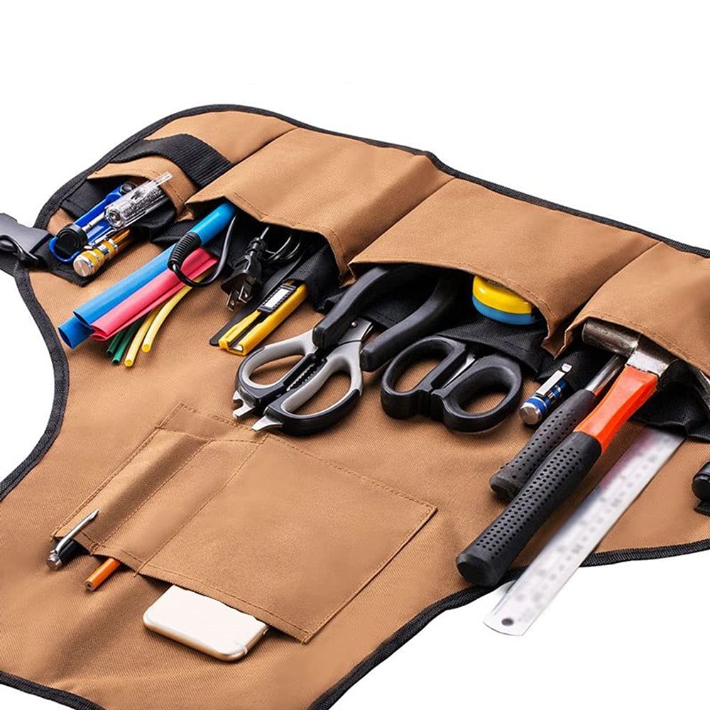 Tablier de jardin multifonctionnel pour le rangement des outils, le jardin, la cuisine, le charpentier pour la peinture artisanale