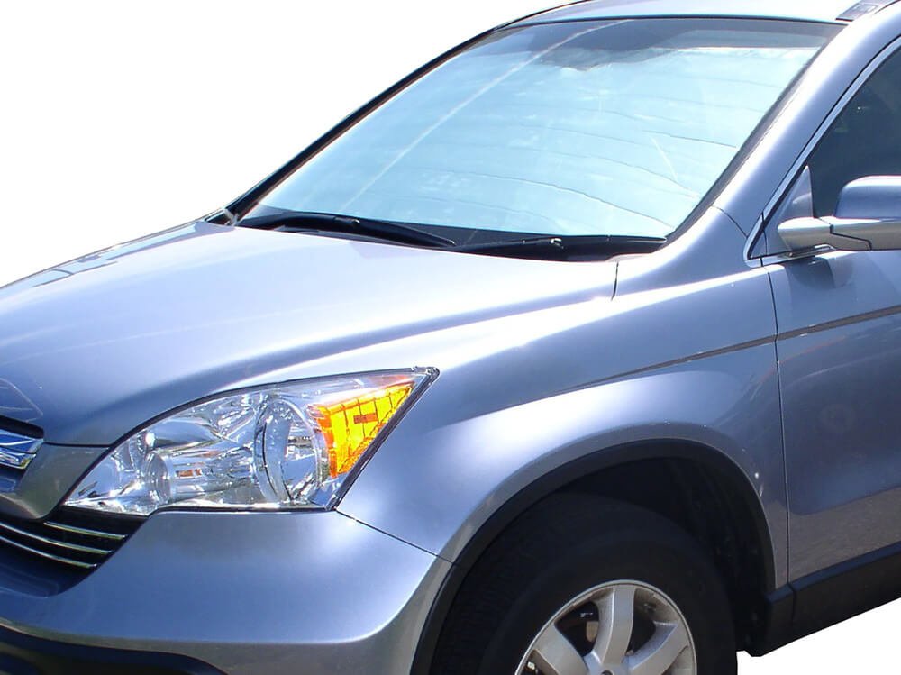 HeatShield, The Original Windshield Sun Shade, Custom-Fit for Honda CR-V SUV 2007, 2008, 2009, 2010, 2011 Silver Series