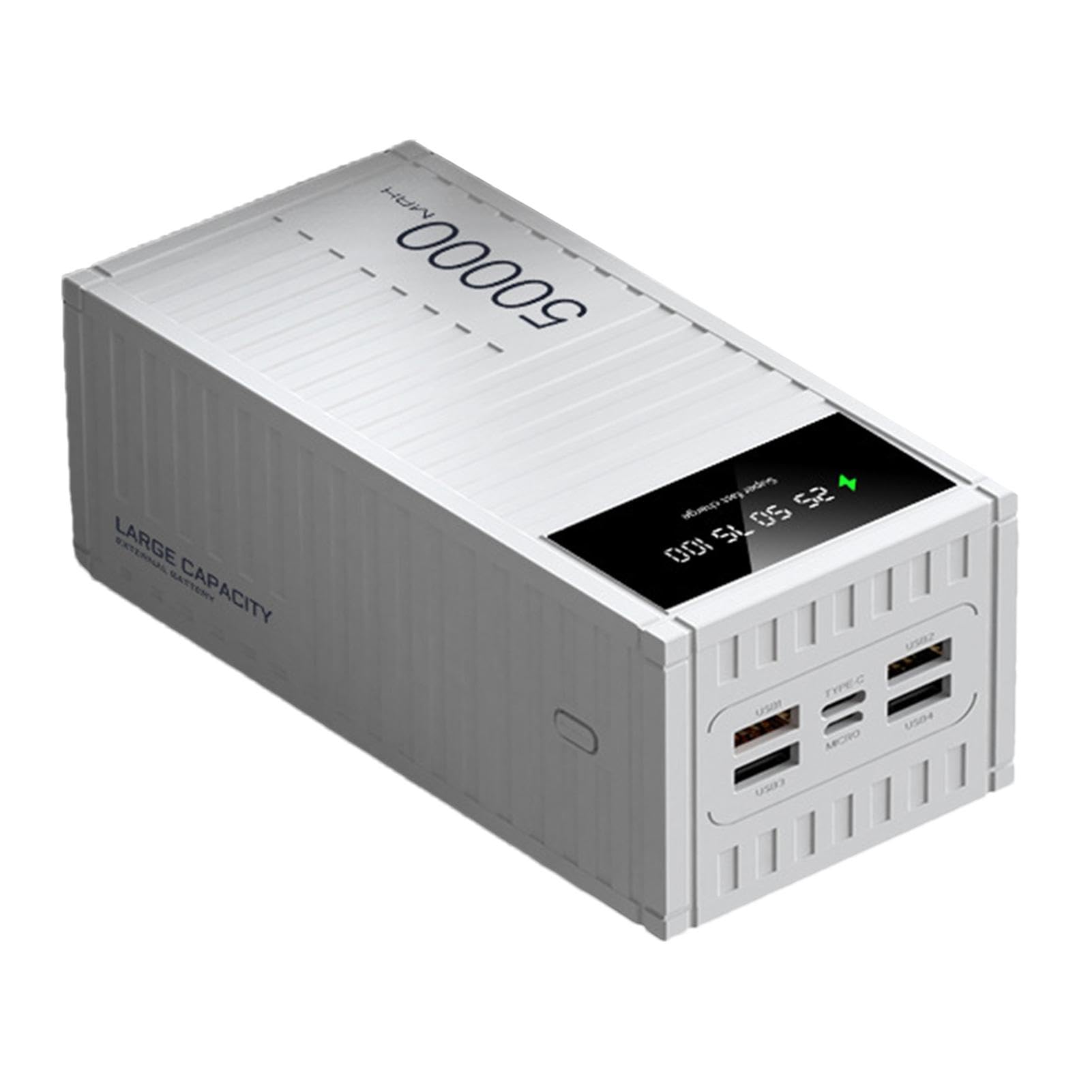 Bank szybkiego ładowania 66 W, akumulator o dużej pojemności 50 000 mAh do