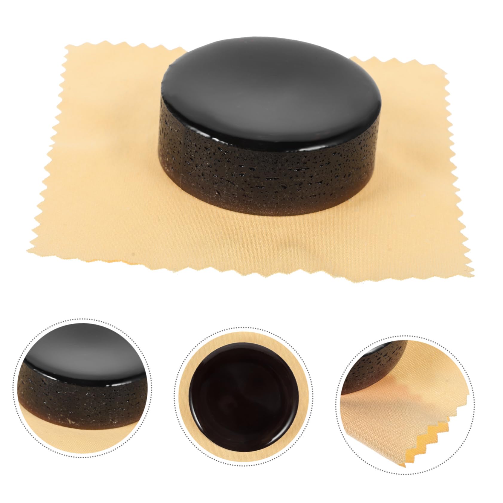 HEMOTON High Purity Violin 4 Pack Natural Bow for Violin and Viola String Maintenance Low-dust Black