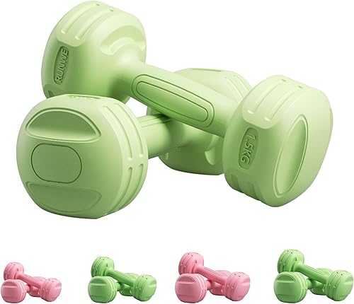 Juego de 2 mancuernas de 3.3 lbs a 3.3 lbs, juego de 2 mancuernas para ejercicio, diseño antivuelco, entrenamiento de fuerza, pesas libres para disponible en Yaxa Venezuela