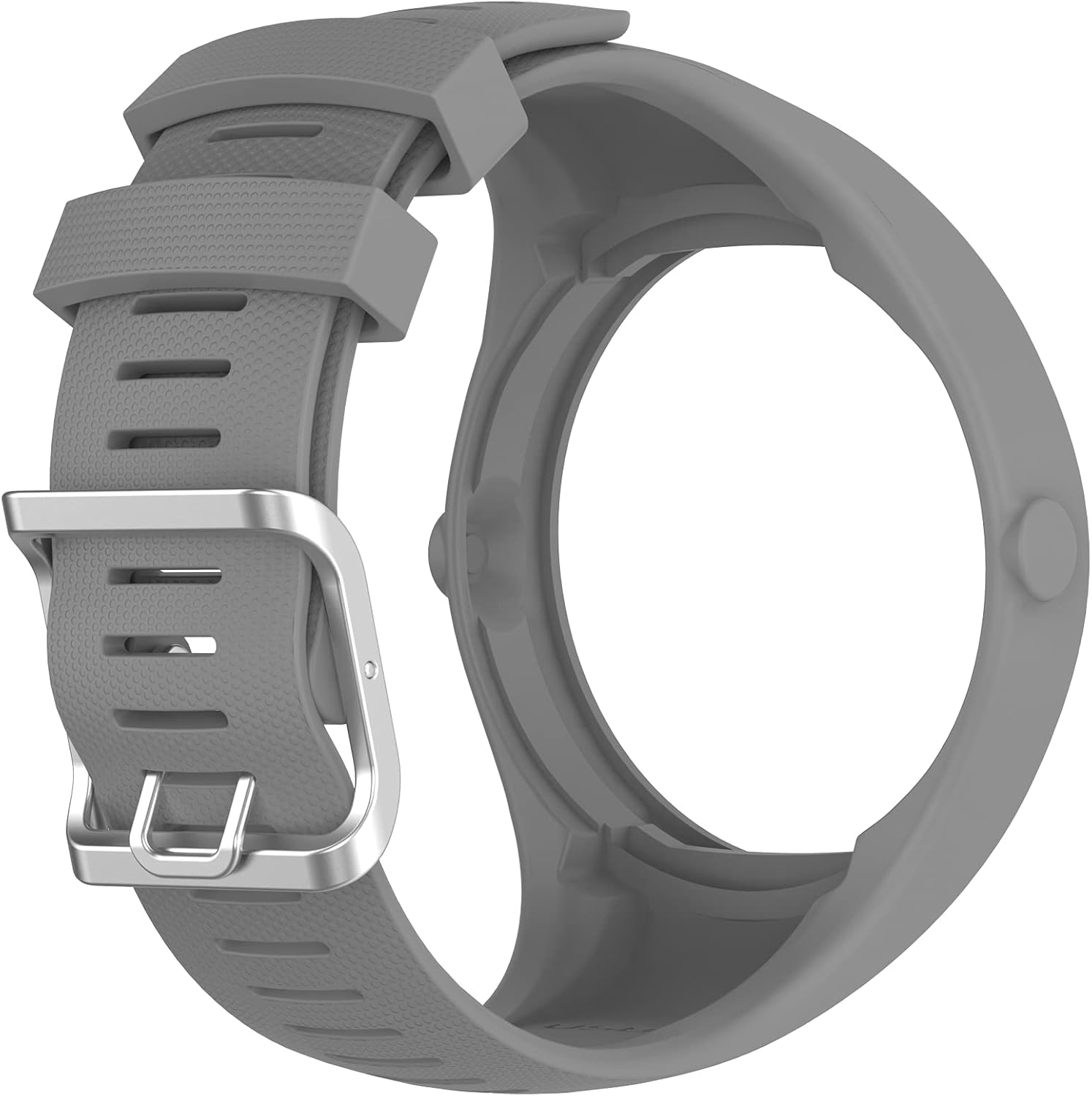 ECSEM Soft Silicone Watch Bands for Polar M200 Smart Watch Replacement Strap for Polar M200 3Pack Yellow DarkBlue Gray