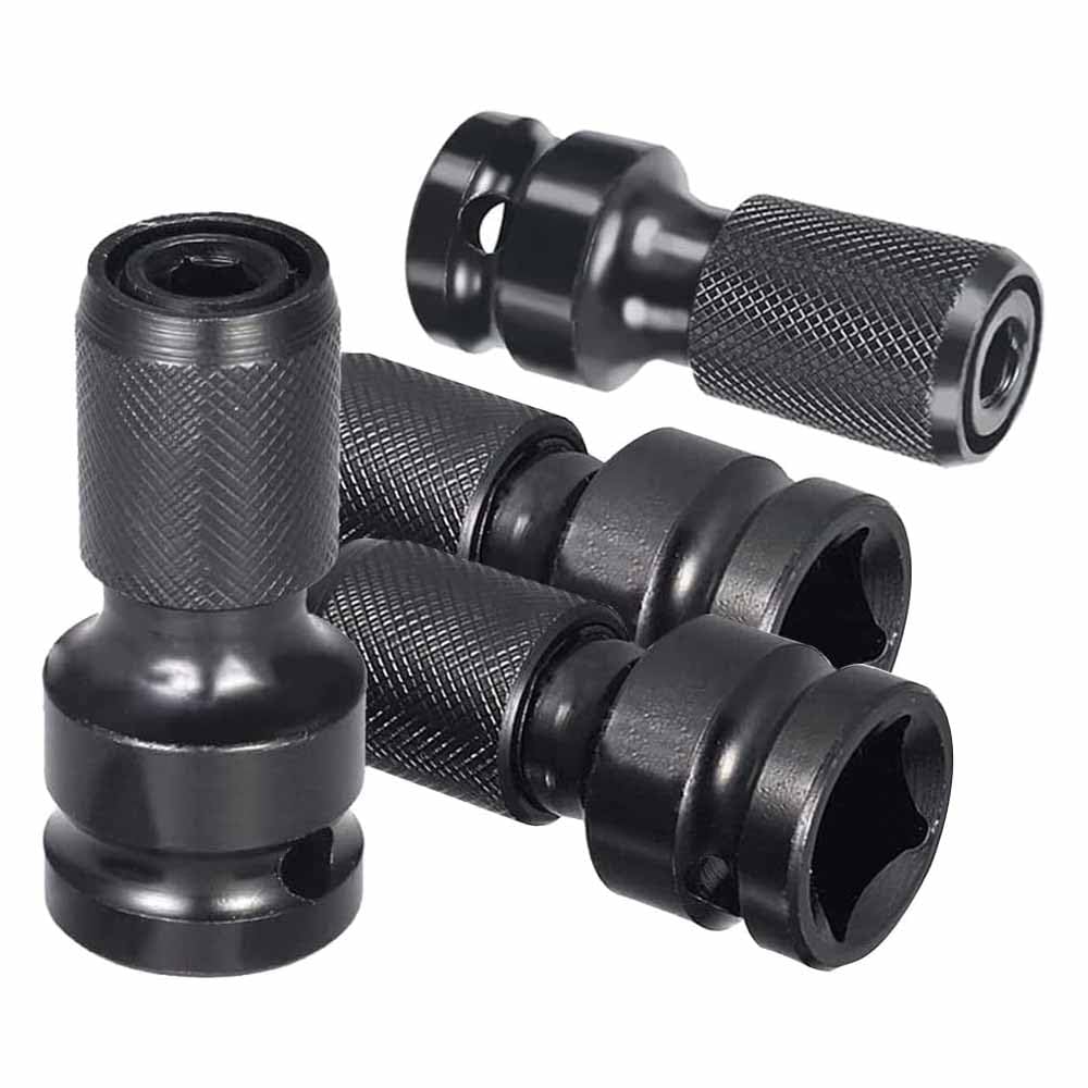 UPTODATETOOLS 4 Pcs Ratchet Socket Wrench Adapter 1/2 Inch Square To 1/4 Inch Hex Stonego Ratchet Spanner Converter Heavy Electric Wrench Connector (B0D8TCWDXJ) Amazon Price History, Amazon Price Tracker