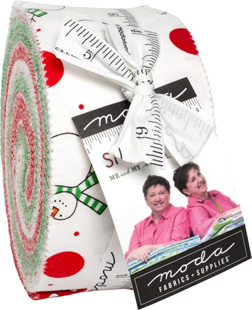 Me and My Sister Designs Snow Time Jelly Roll 40 2.5-inch Strips Moda Fabrics 22500JR
