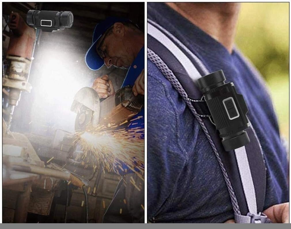 Lampe frontale rechargeable à LED, confortable pour les enfants et les adultes, facile à utiliser, parfaite pour la course, le camping, la randonnée, et plus encore – Batterie 2000 mAh