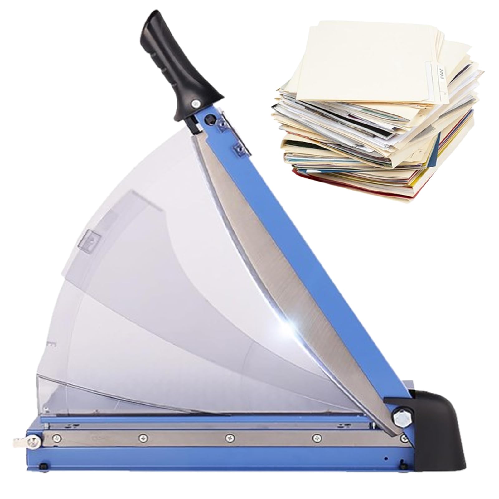 Massicot Guillotine A4-A6 Capacité de 40 feuilles Protection de sécurité Idéal pour couper du papier, du papier cartonné, des photos, du carton fin