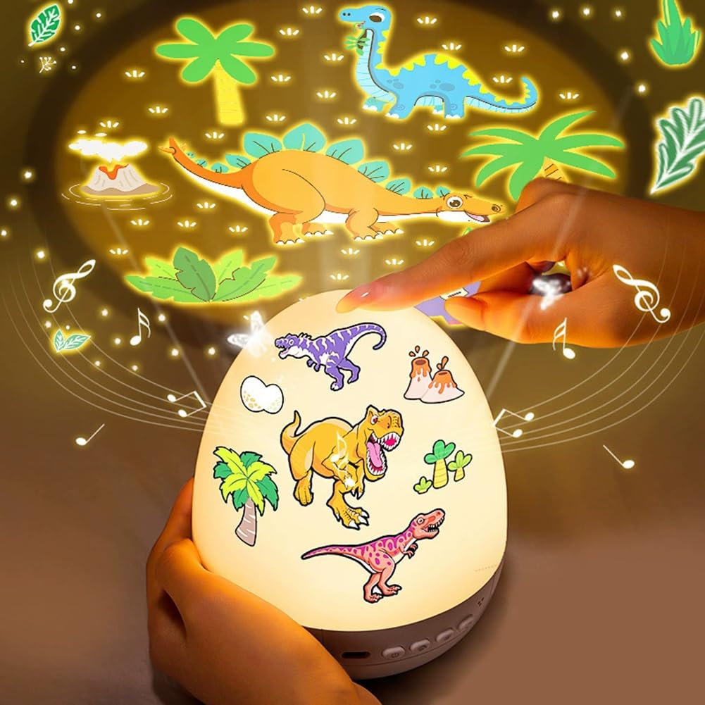 Proyector de Estrellas con Luz de Dinosaurio para Niños, Luz USB para Bebés, Regalo