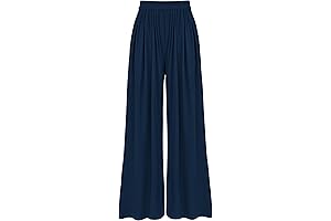 Johnny's Pleated Wide-Leg Palazzo Pants For Women
