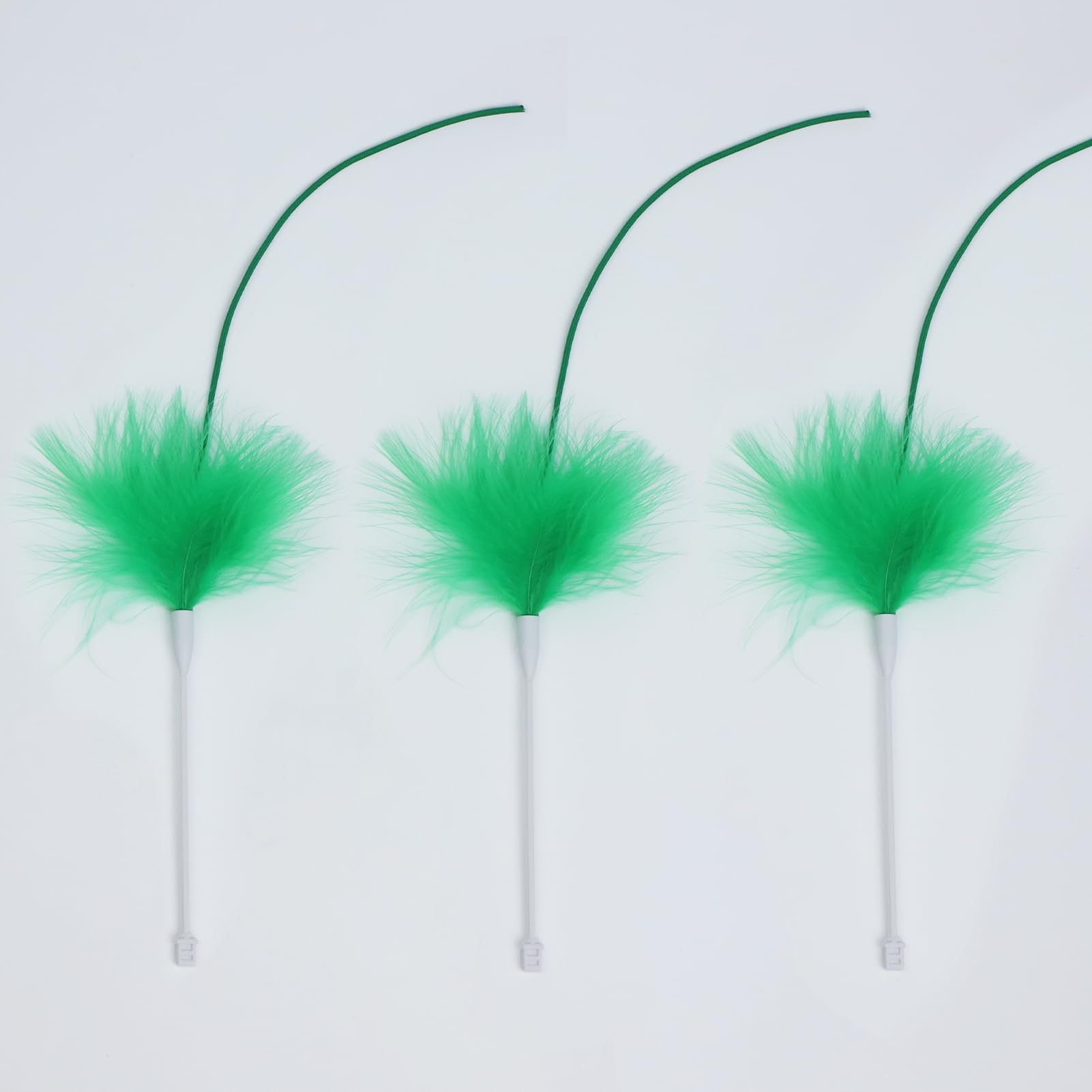 umosumosis Hide-n-Seek - Varitas de plumas de repuesto para gato P43, solo 3 piezas de accesorios