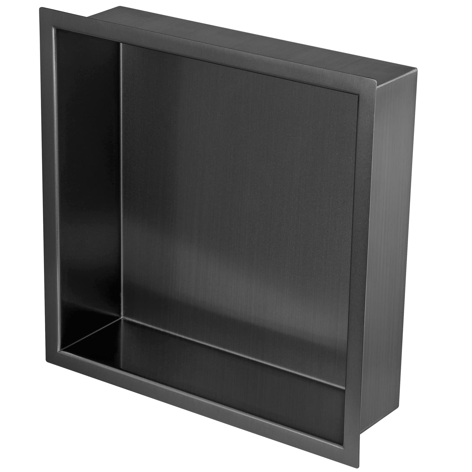 Skelang Shower Niche 304 Stainless Steel, 30×30cm Shower Recessed Shelf, Insert Bathroom Storage for Shampoo, Soap, Toiletries