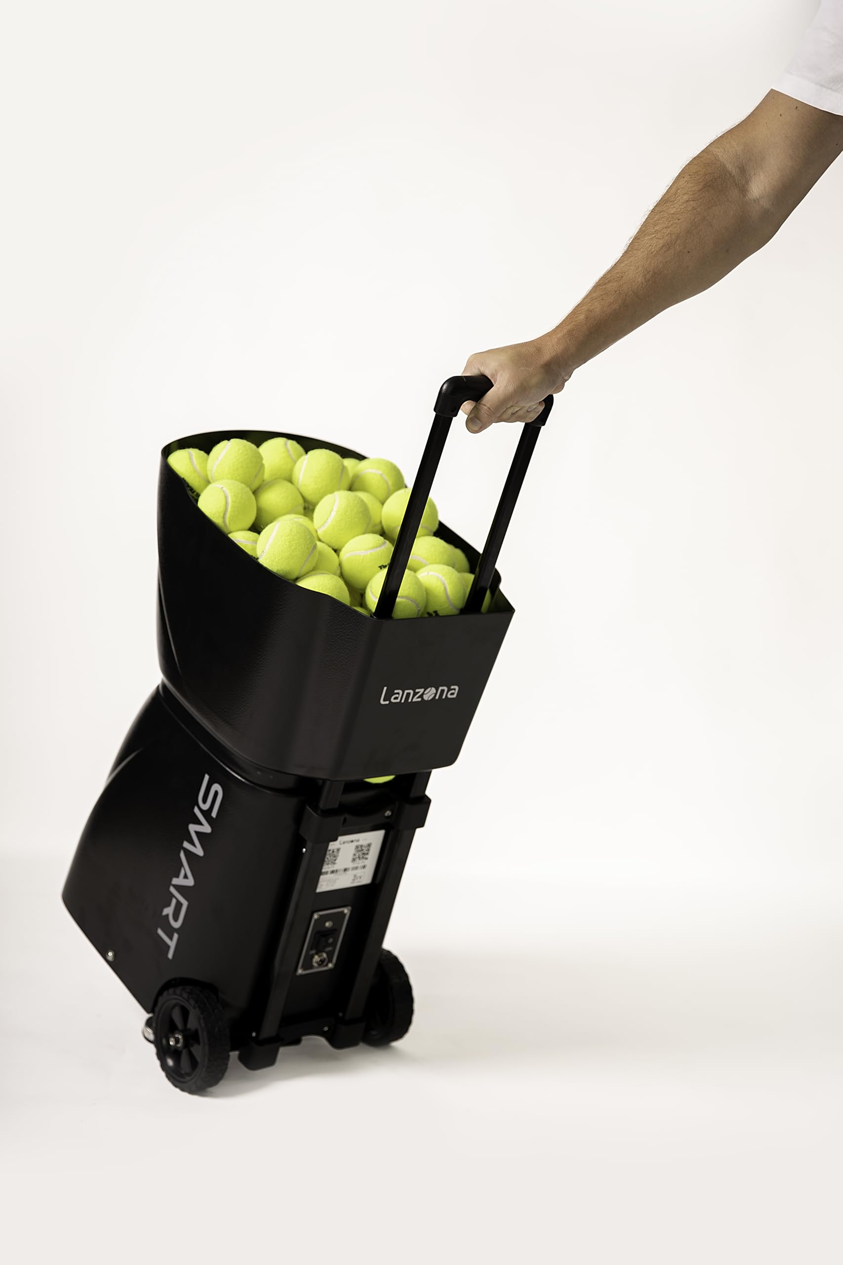 Máquina Lanza Pelotas Pádel Tenis Portátil, Batería 8 Horas, Control App y Remoto, 1500 Golpes