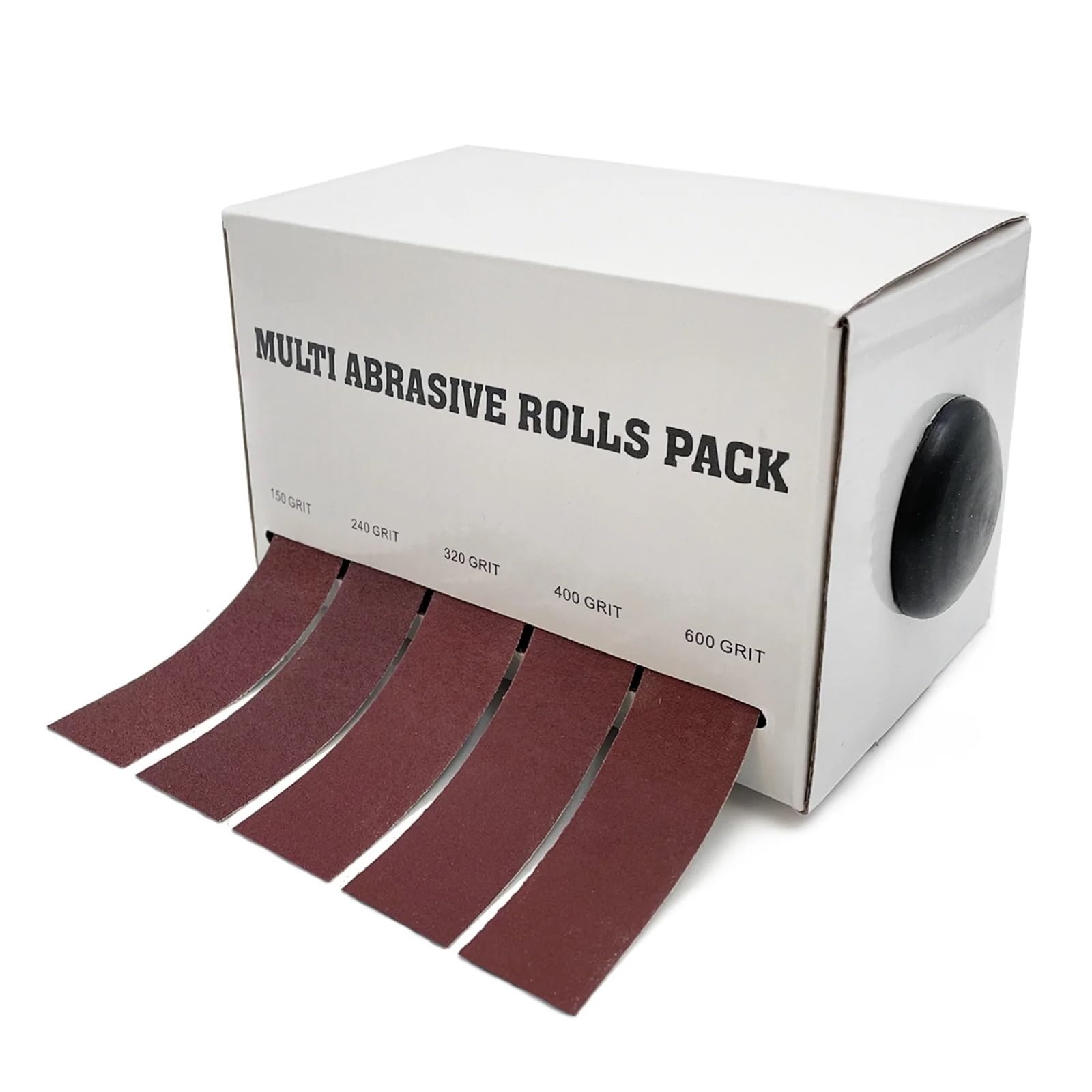 Carta abrasiva a Grana 4/5/6, Nastro abrasivo a Secco, Carta abrasiva Estraibile, Confezione con Panno erogatore(5 Rolls,6M)