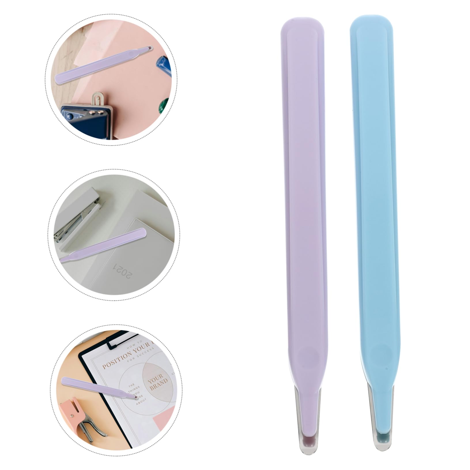 VILLCASE 10pezzi Strumento Per Rimozione Graffette Levapunti Portatile Per e Scuola Colori e Facile Usare