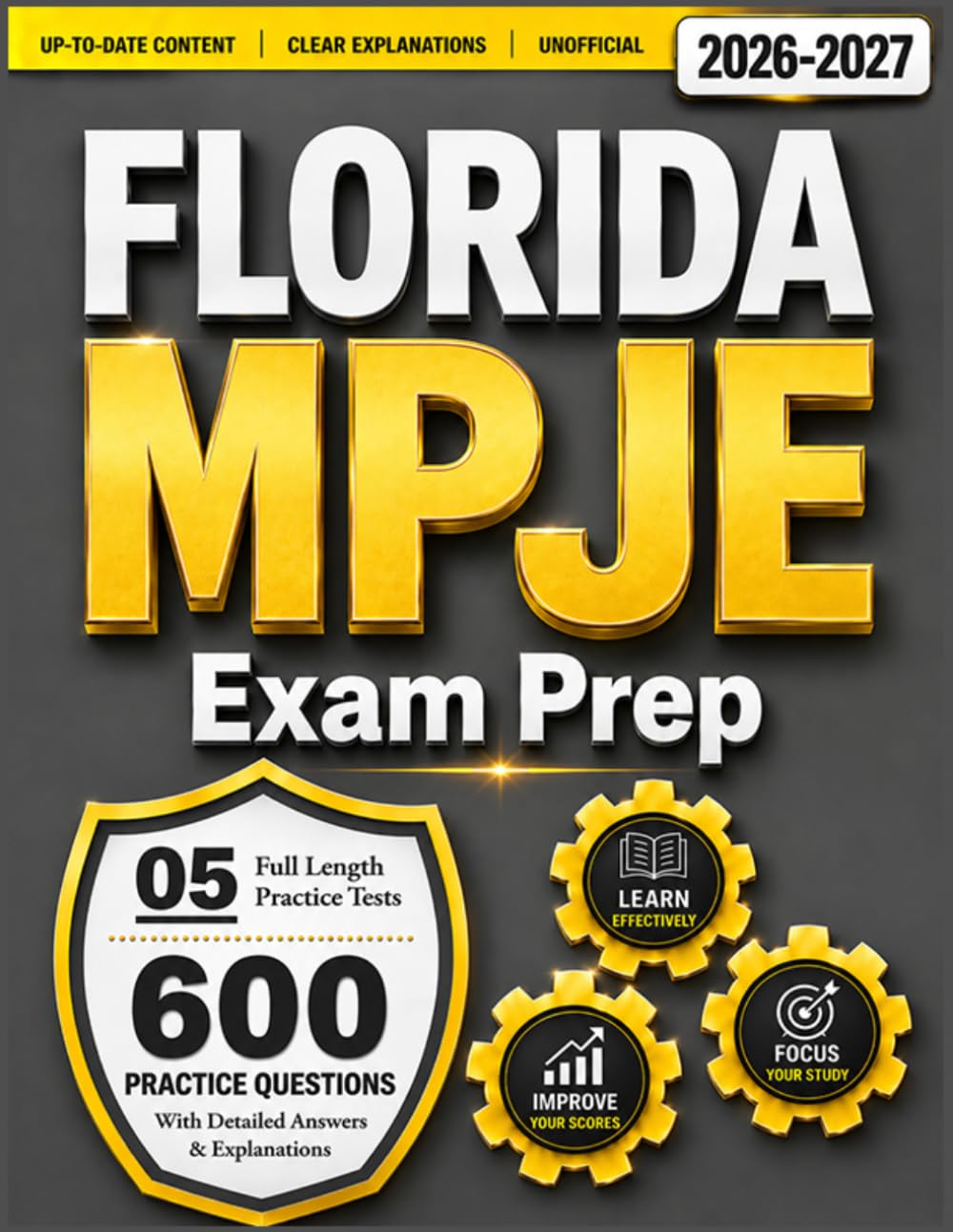 Florida MPJE Exam Prep 2026-2027:600 Practice Questions and 05 Full Length Practice Tests with Detailed Answers Explanation for Pharmacy Law Test (Unofficial)