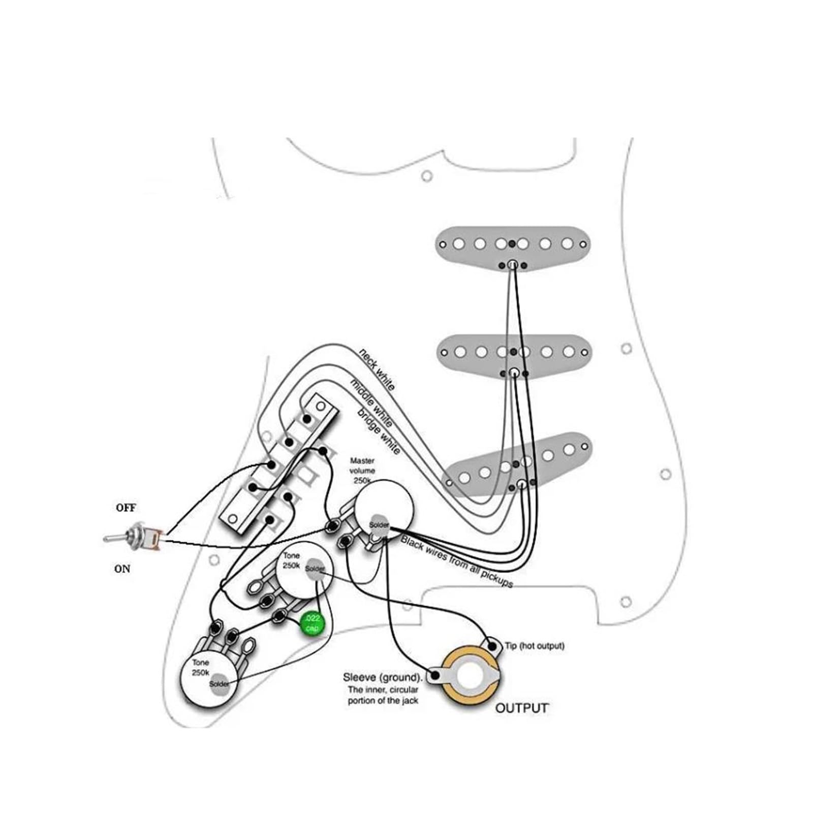 Alnico V 7 Drożny W Pełni Funkcjonalny Wstępnie Okablowany Zespół Przetwornika SSS Akcesoria Do Gitary Elektrycznej | Pickup Pickguard (złoty)