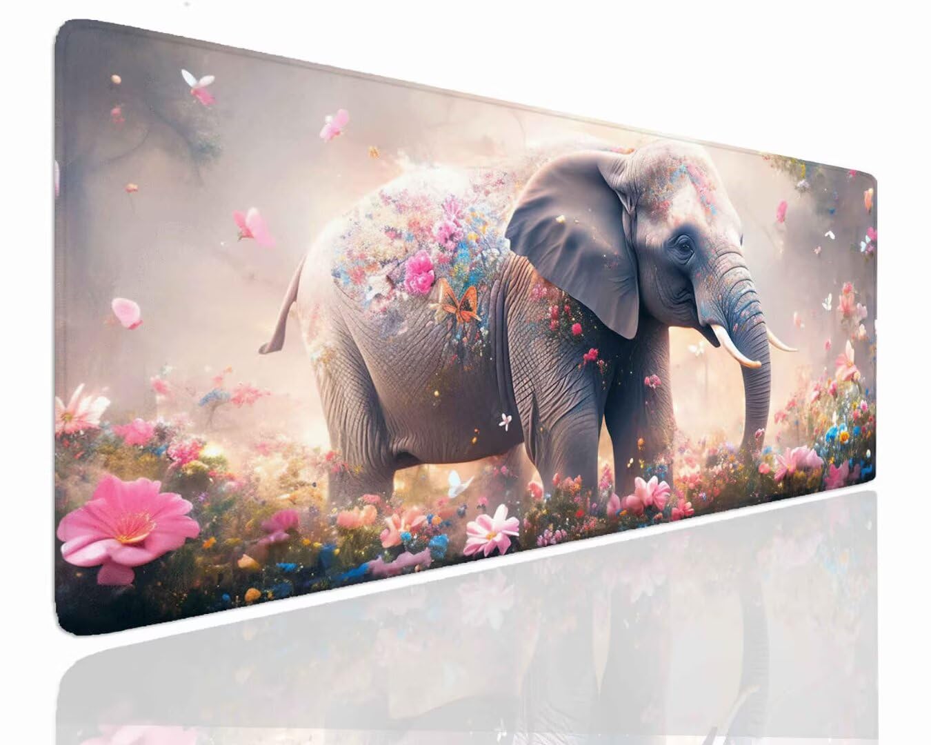 Podkładka pod mysz do gier 900 x 600 x 4 mm XXL podkładka pod mysz dla graczy duża podkładka pod mysz słoń pod ręką wodoodporna antypoślizgowa podkładka pod mysz dla graczy do gier, komputera