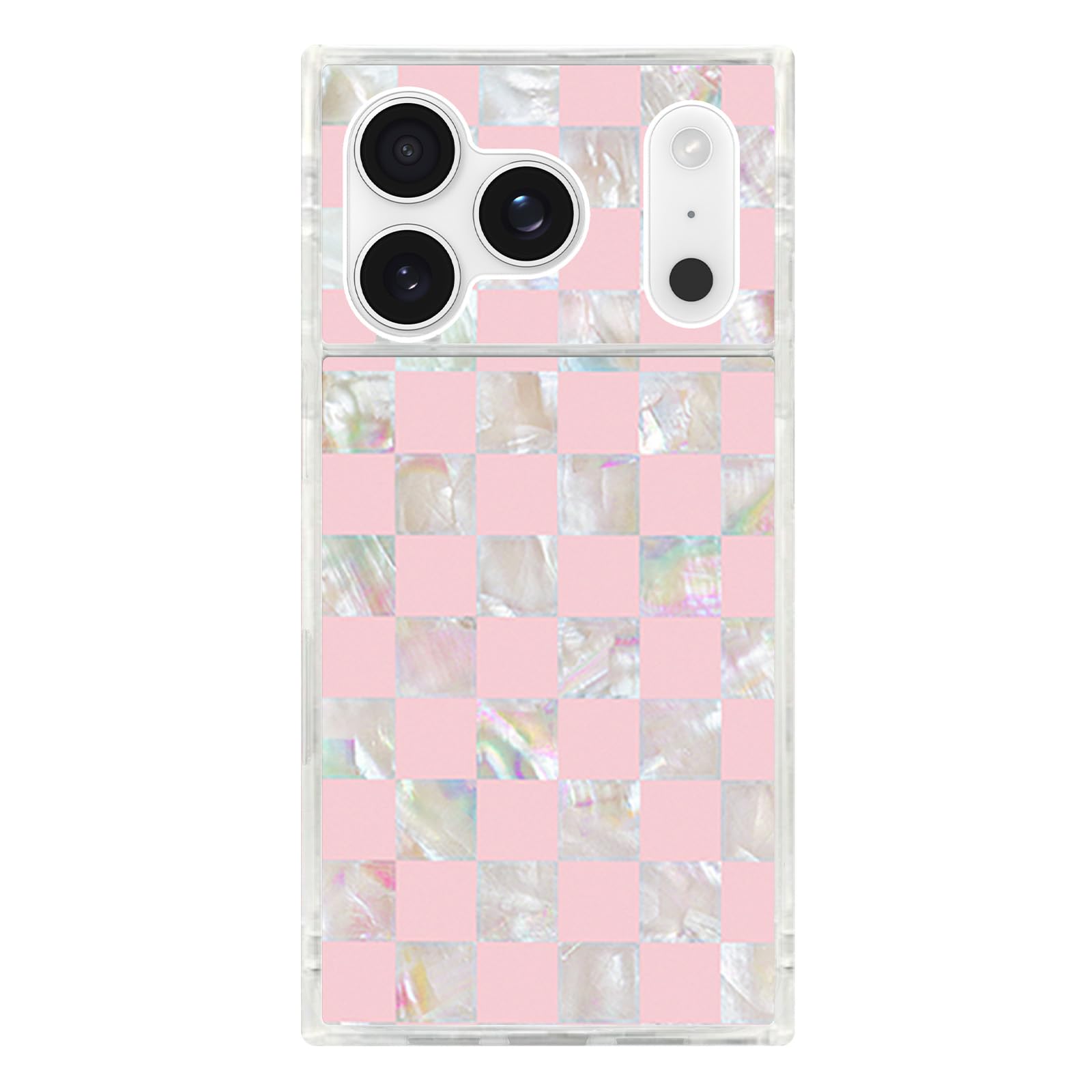 Amazon.com: FLAUNT Official Square iPhone 17 Pro Case - Checkered