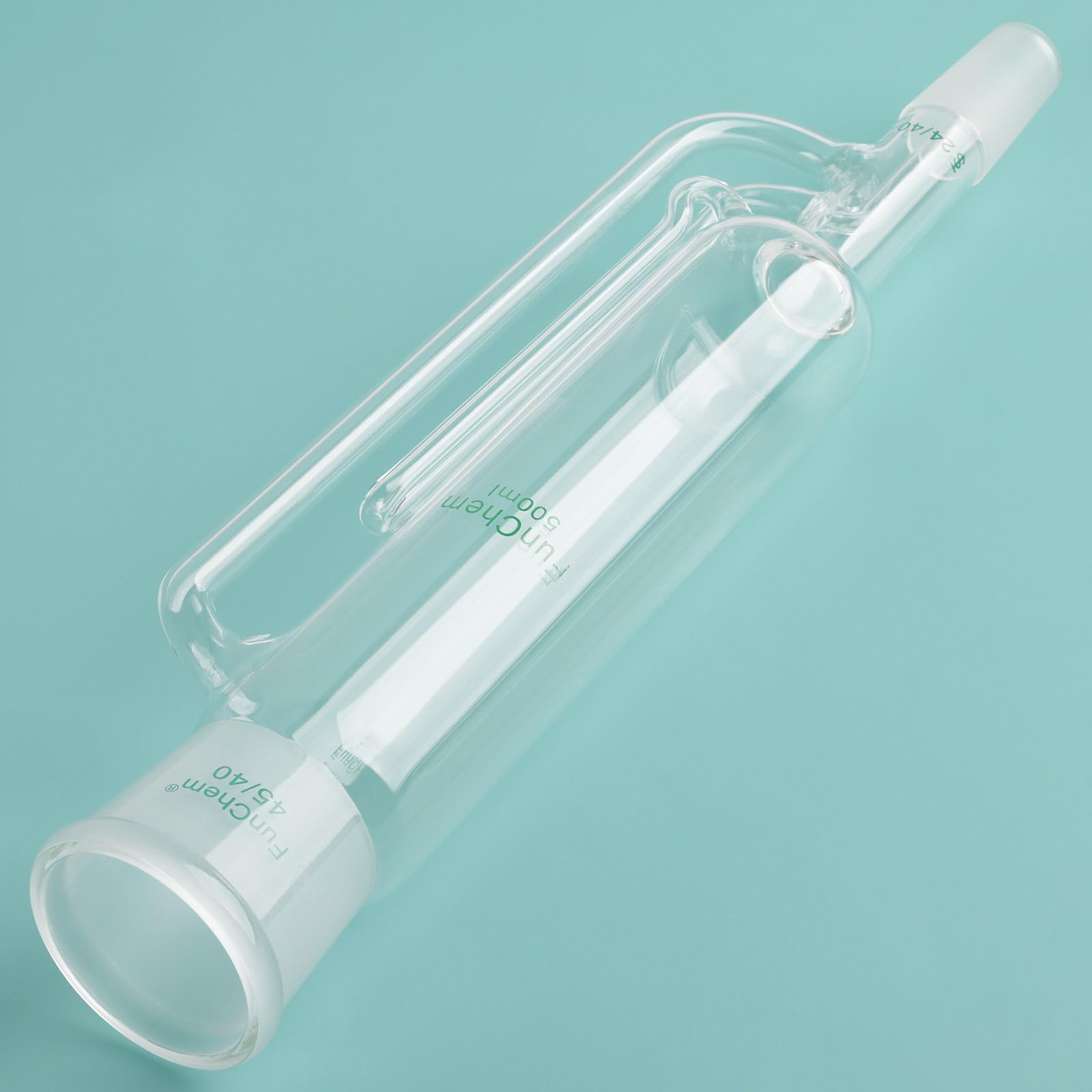 FunChem Estrattore Soxhlet, Apparecchio Soxhlet in Vetro Borosilicato A Parete Spessa con Giunti Standard Ground 45/40 E 24/40 per Riflusso Ed Estrazione in Laboratorio