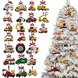 doyandader Spielzeug Adventskalender – Spielzeug LKW Sammelornament für Countdowns, 2D Acryl, festliche Dekoration, Sammlung, für Jungen und Jugendliche