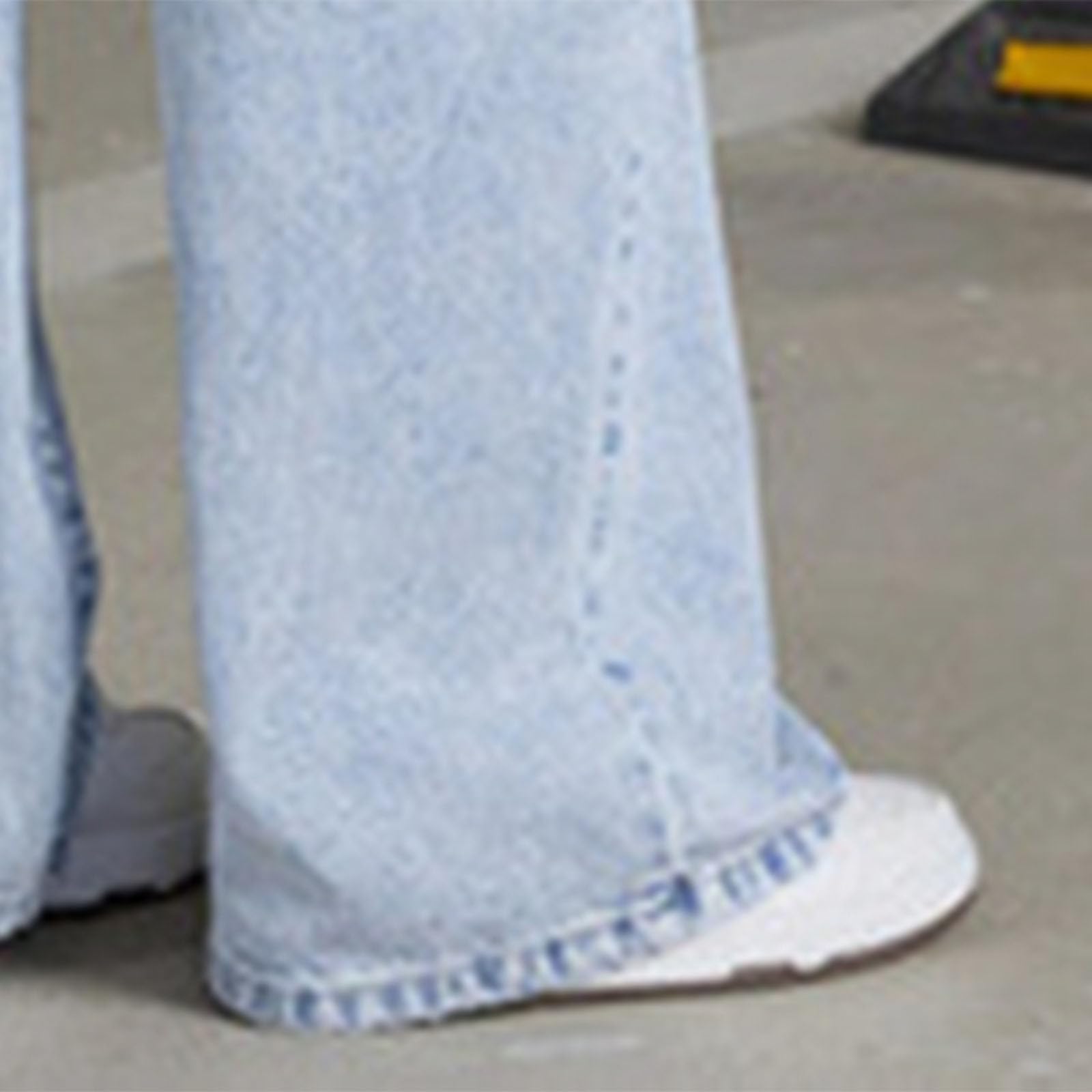 Générique Jean Taille Haute pour Fille Coupe Décontractée Pantalon Long en Jean pour Un Usage Quotidien Décontracté Style Ample
