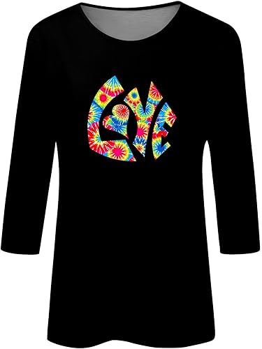 Miniatura 3 de Camisetas de San Valentín para mujer, suéteres de primavera 2024 para el día de San Valentín, camisas de manga 34, blusas gráficas con estampado de