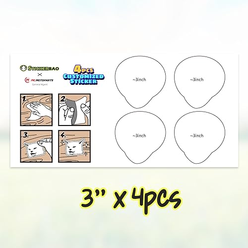 Miniatura 4 de MC MOTOPARTS Custom Kids Child Infant Baby Girl Boy Face Head Foto Imagen Icono Vinilo Pegatinas Hoja 14 PC Set Die Cut