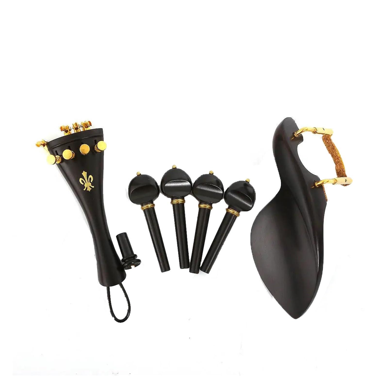 accessori per violino 1 set di parti di violino accordatori in ebano mentoniera cordiera albero di coda accessori per violino