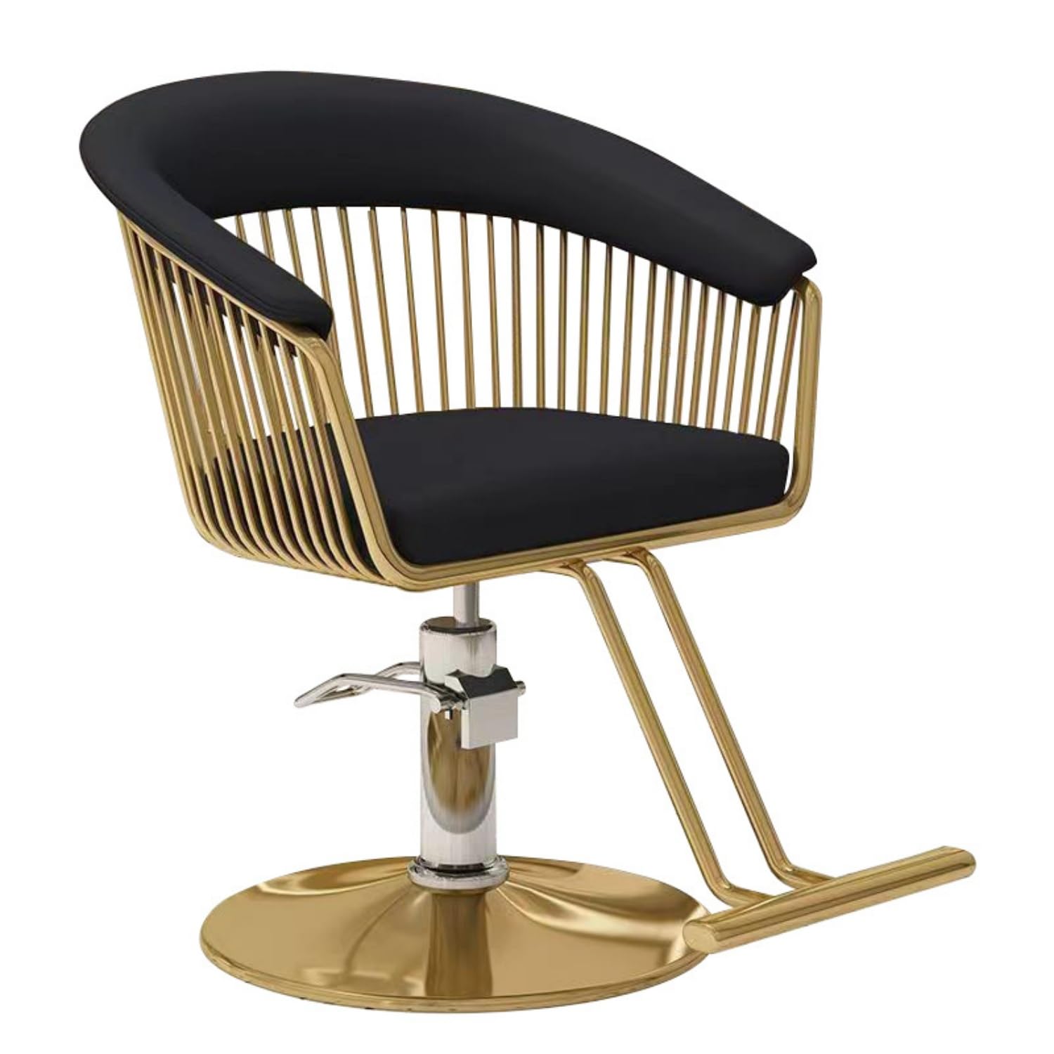 Fauteuil de barbier inclinable pivotant à 360° pour salon et tatouage, design réglable et confortable