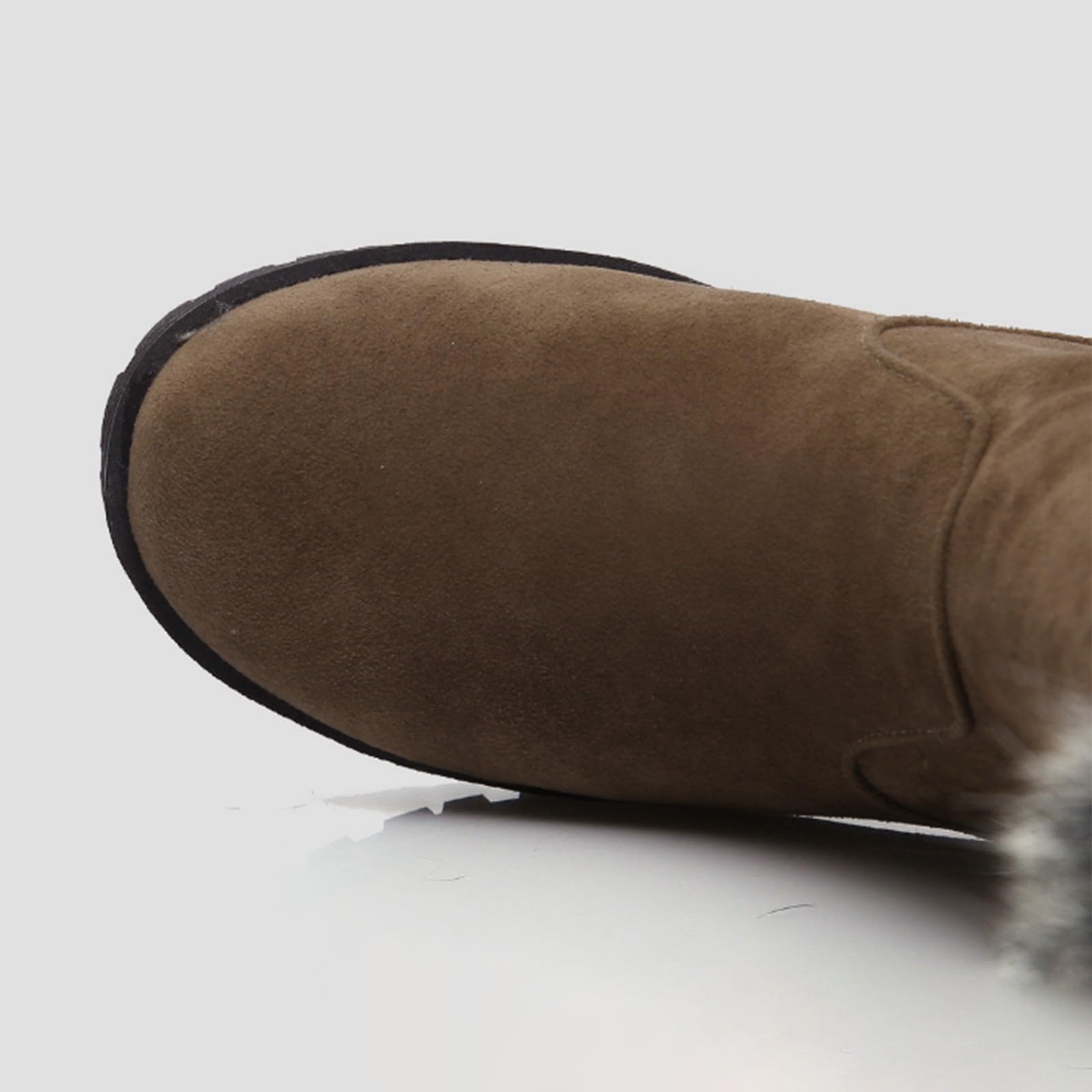Botines con relleno para mujer bota de invierno mosmota 2025 nuevo bota con correa de hebilla bota elegante y versátil bota de nieve zapatos botas mujer ante talón bloque talla grande
