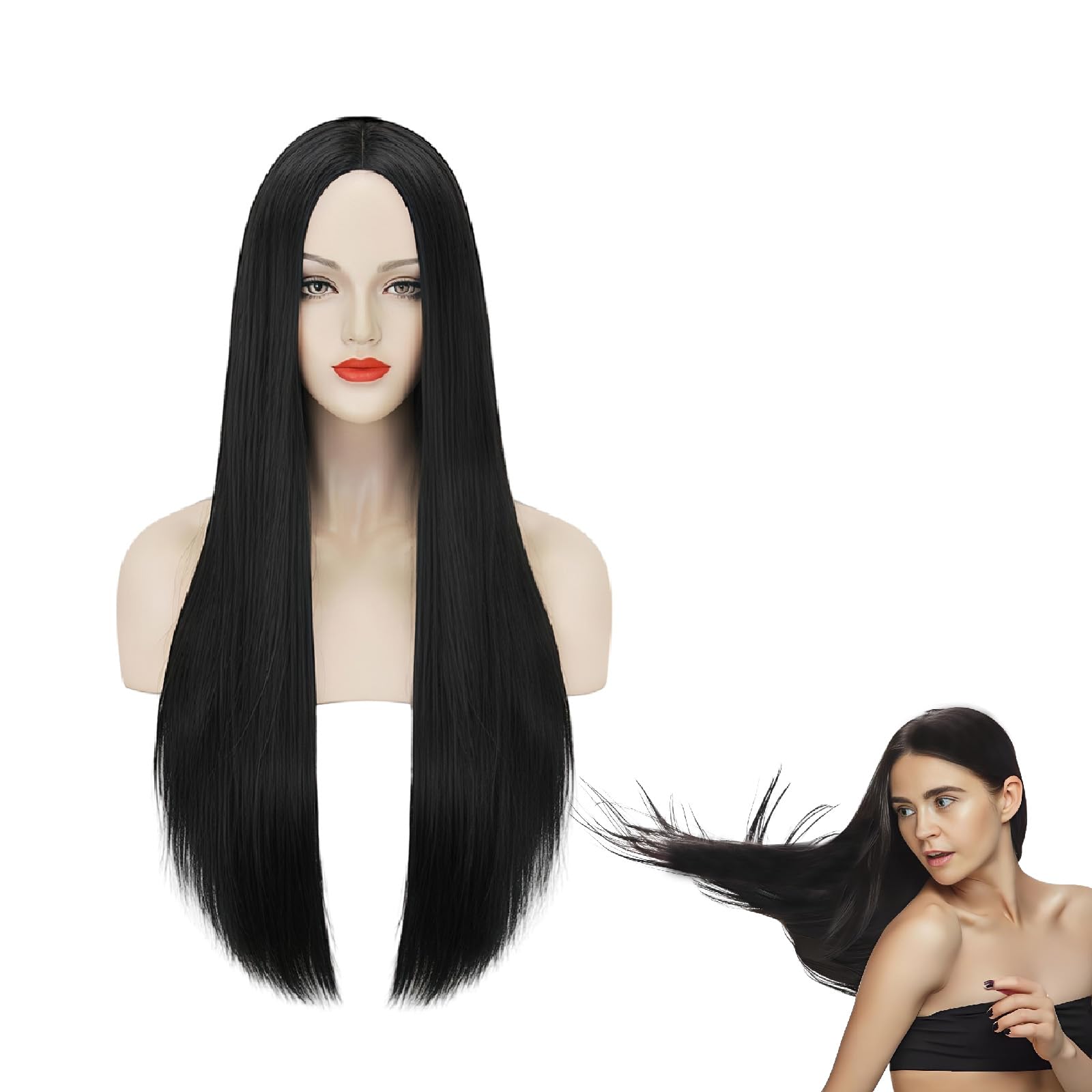 Long Black Wig