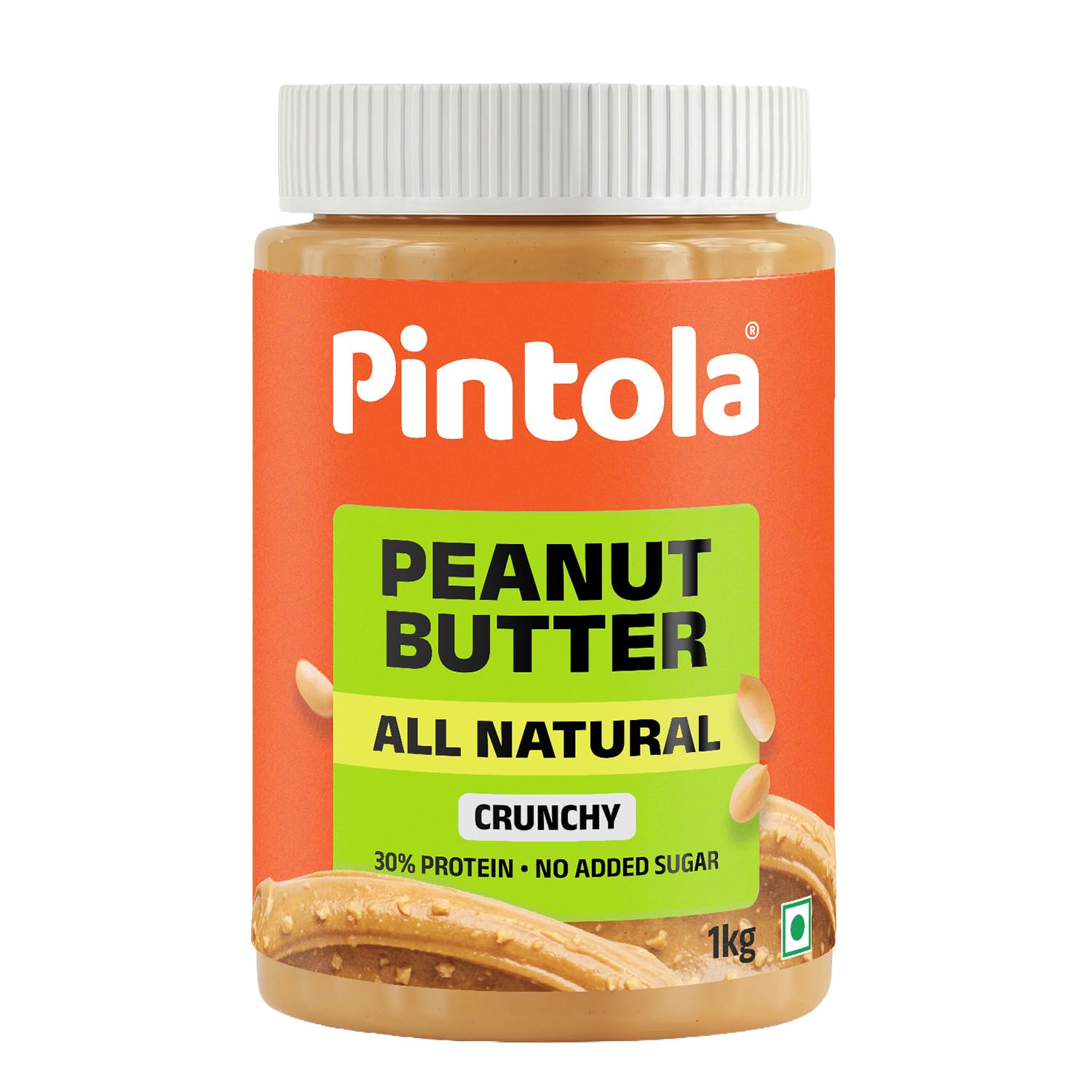Pintola All Natural Peanut Butter Crunchy 1kg | Unsweetened | 30g Protein | Vegan Peanut Butter, 100% Pure Roasted Peanuts | Non Gmo | High in Protein Spread, Gluten & Cholesterol Free, Nut Butter-picture-18