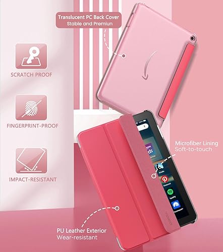 Miniatura 3 de MoKo Funda para tablet H D de 8 pulgadas (12 generación10 generación, versión 202420222020), funda de piel sintética con soporte triple y carcasa