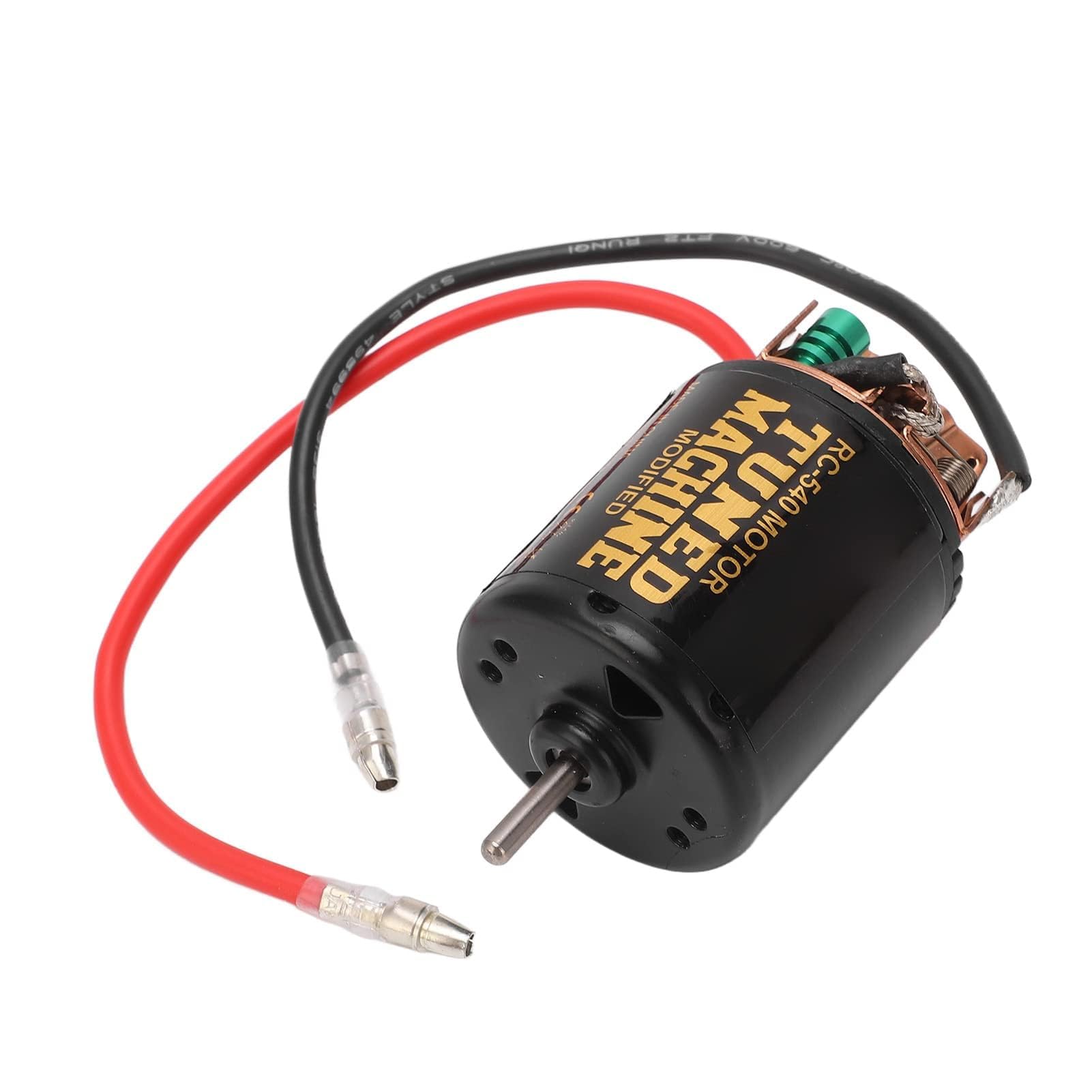VBESTLIFE Brushed Motor ESC Combo, Brushed Motor ESC Combo mit 540 21T Brushed Motor 65A Wasserdicht Green Brushed ESC RC Car Complete Motors Elektromotoren & Teile
