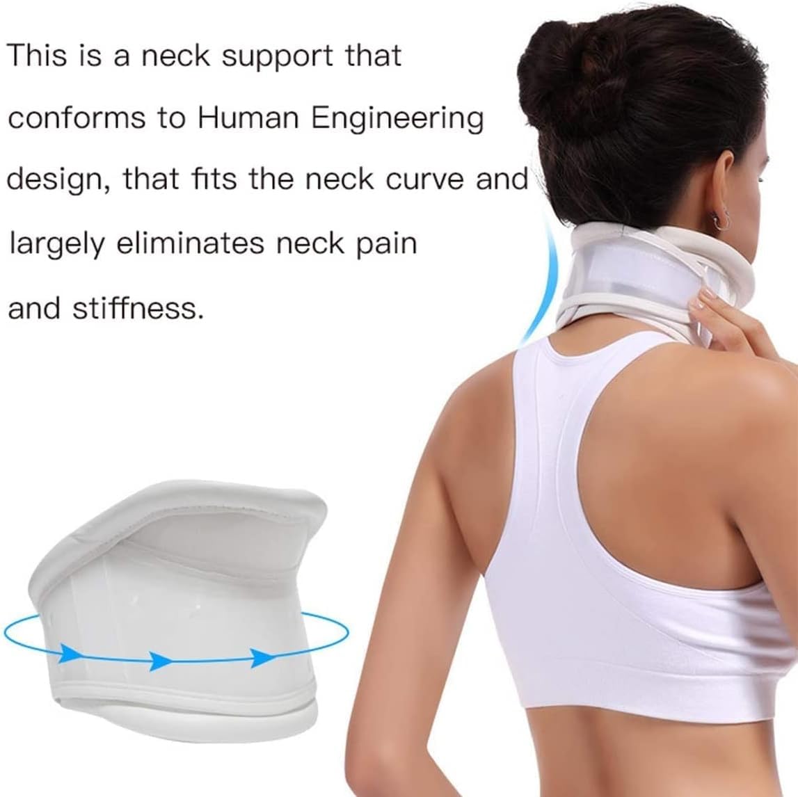 Collo cervicale Medico Collo e amp; Stecca di Supporto for stabilizzatore della Testa for Sollievo dal Dolore al Collo Rigido (Size : S)