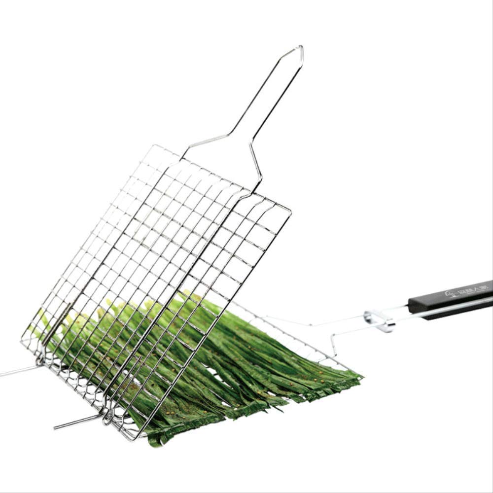 Cesta para Barbacoa, Herramientas para Barbacoa, Pinzas para Pescado a la Parrilla, Accesorios de Acero Inoxidable, Pinza para el hogar