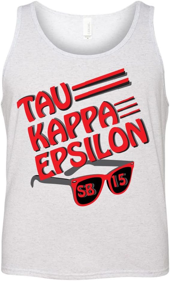 Tau Kappa Epsilon Spring Break White Tanktop- TKE Spring Break (Small)