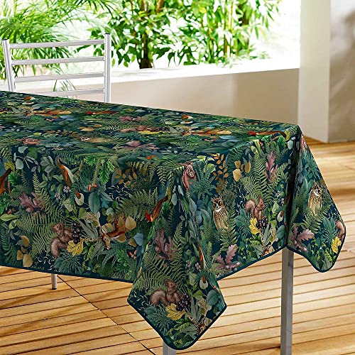 Nappe rectangle 140x240 cm Féerique en PVC imprimé Douceur d'Intérieur
