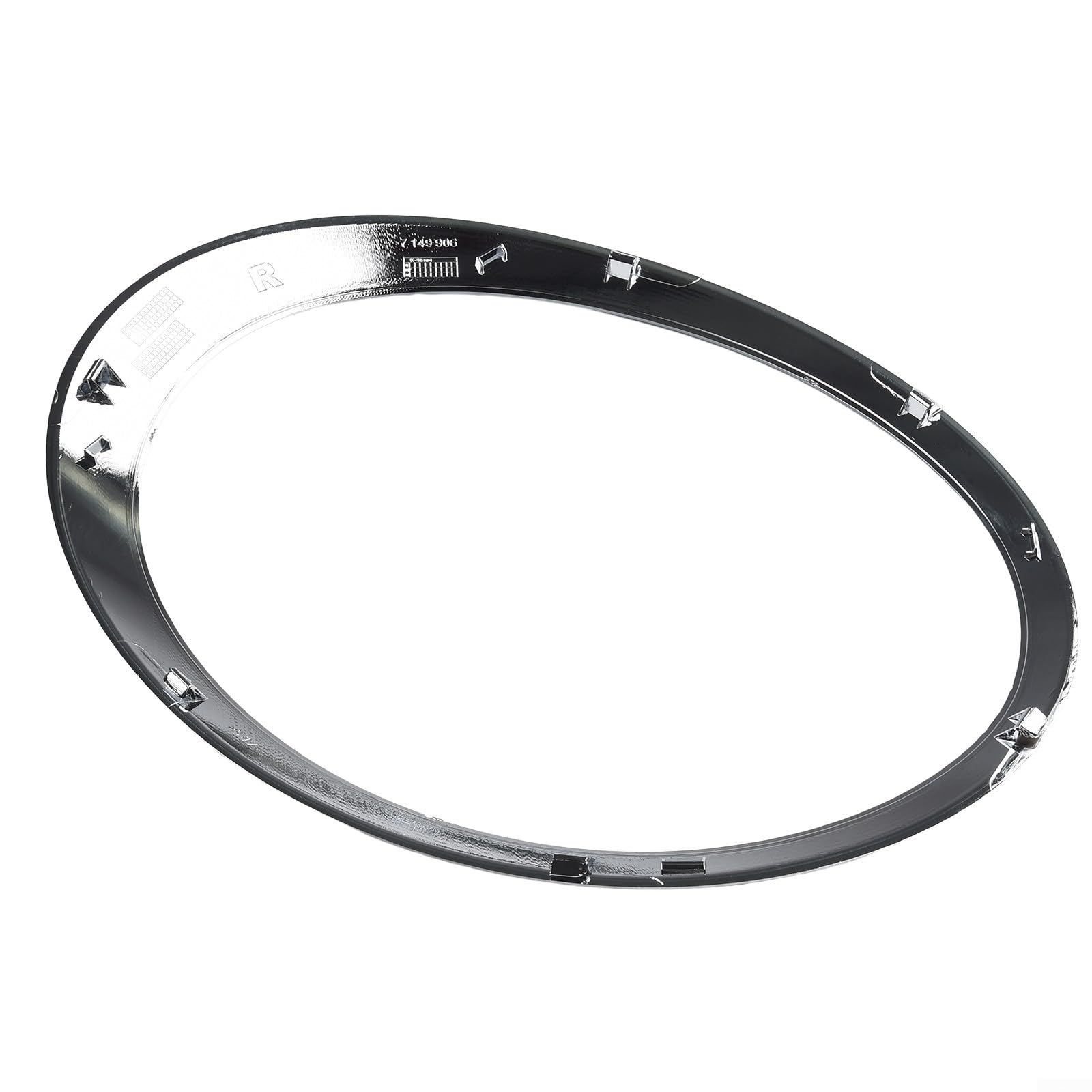 Anello per faro destro cromato per R55 R56 R57 R58 R59 modelli 2007-2015 – Parte di ricambio ABS 51137149906