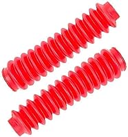 Pro Comp 12128 Red Poly-Vinyl Shock Boots Pair - Protect Piston Rods from Dirt, Dust & Mud, Extend Shock Life