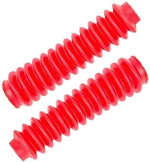 Pro Comp 12128 Red Poly-Vinyl Shock Boots Pair - Protect Piston Rods from Dirt, Dust & Mud, Extend Shock Life