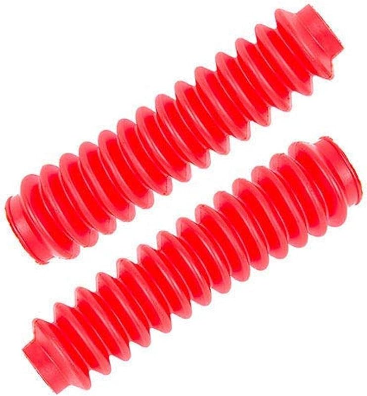 Par de coifas vermelhas para amortecedor Pro Comp 12128 em polivinil