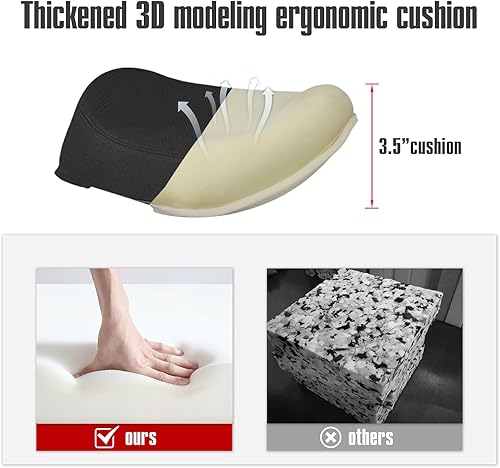 Miniatura 4 de Grace&Grace Silla de dibujo, taburete alto ajustable para tienda, taburete con respaldo para estudio, aula, laboratorio, mostrador, médico (negro)