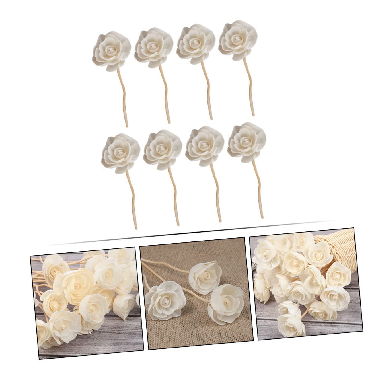 PRETYZOOM STK Rattan tonghua Diffusorsticks mit Blumendiffusor Rattan Room Fragrance Aroma-Diffusor-Sticks Zubehör für Aromadiffusoren im Schlafzimmer Diffusor-Tool hölzern